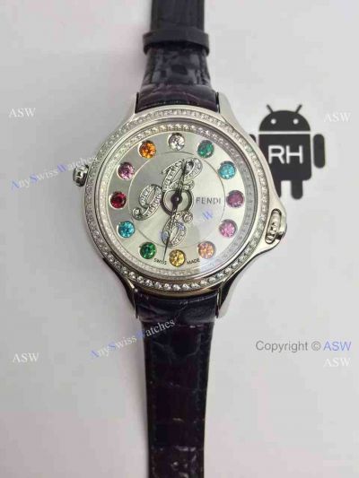 Swiss Copy Fendi Watch Colored diamonds